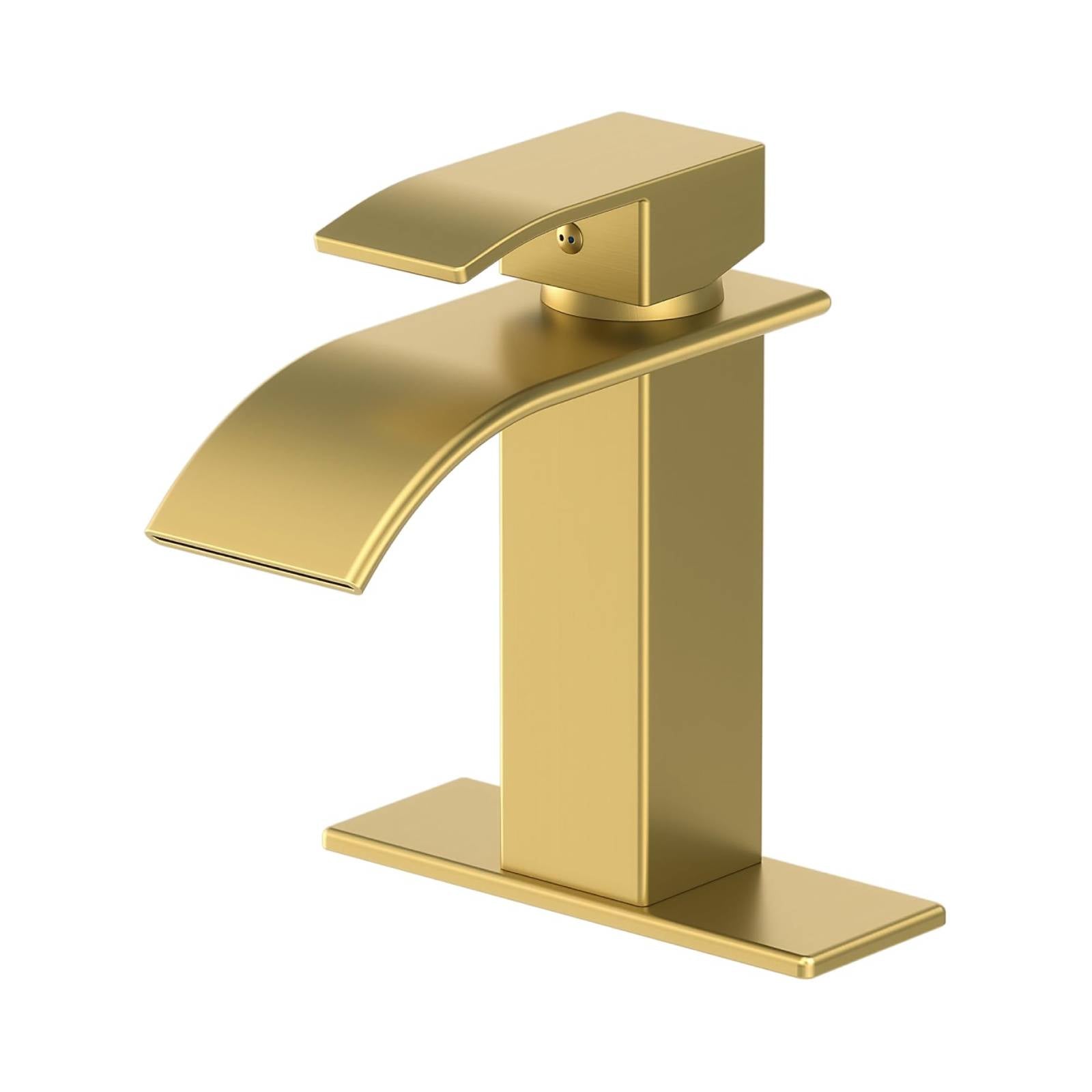 Waterfall Bathroom Faucet - Single Handle with Pop-Up Drain