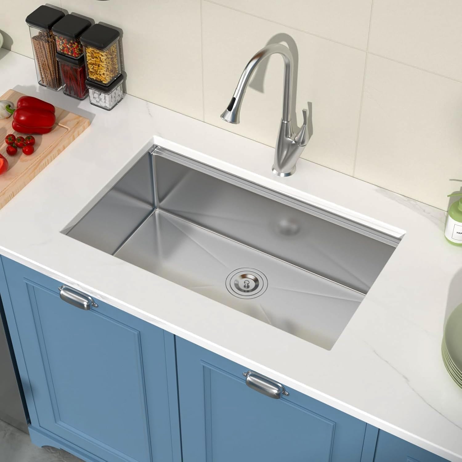 30 Inch WorkStation Pro Stainless Undermount Kitchen Sink With Accessories