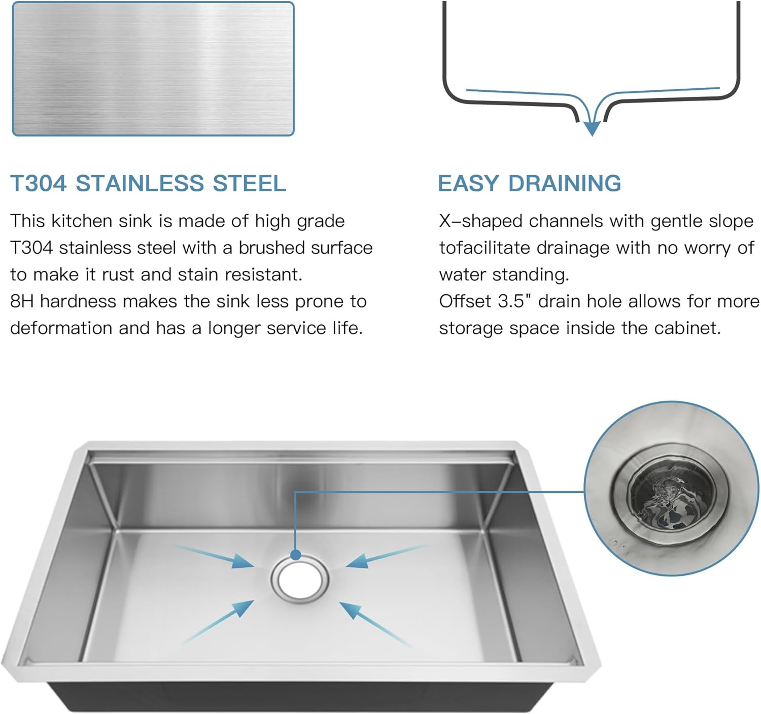 30 Inch WorkStation Pro Stainless Undermount Kitchen Sink With Accessories